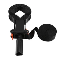 strap wrench with 4 clamping jaws 4m nylon strap clamp jaws for gluing nailing screwing freely adjustable black