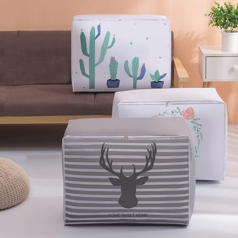 Большая сумка для хранения одежды постельного белья сумки одеял подушек