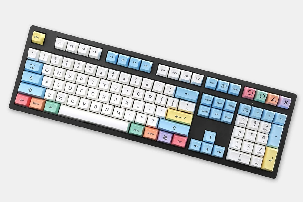 SA profile Dye Sub Keycap Set PBT пластиковый мелок мелки для механической клавиатуры Белый