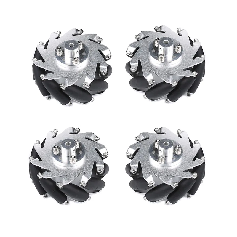 Металлическое колесо 4 шт. * 75 мм с муфтой 4/5/6/8 мм (2 левое, 2 Правое)/колесо для автомобиля-робота