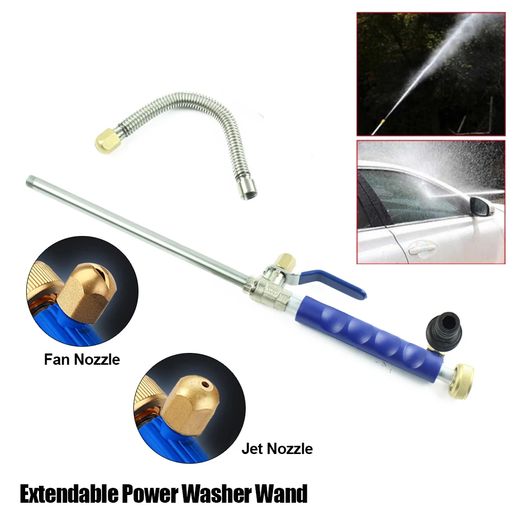 

Car High Pressure Water Gun Jet Garden Washer With Hose Wand Spray Gun Watering Spray Sprinkler Tool For Car Garden Cleaning