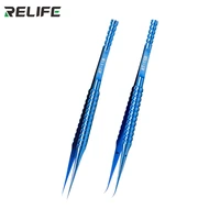 relife 0 15mm rt 11b rt 15b professional titanium alloy flying wire straight tip tweezers and curved tip tweezers