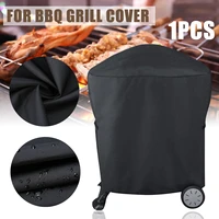 1 pc black high quality bbq grill cover bbq grill mat barbeque rolling cart cover protector outdoor barbecue accessories