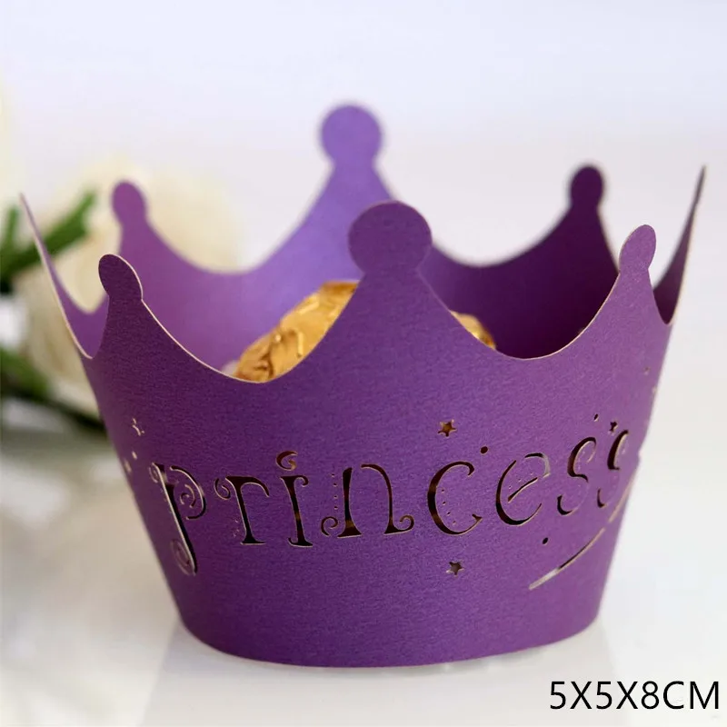 24 шт. розовая обертка для кексов Подарочная коробка с Луной торт/упаковочная