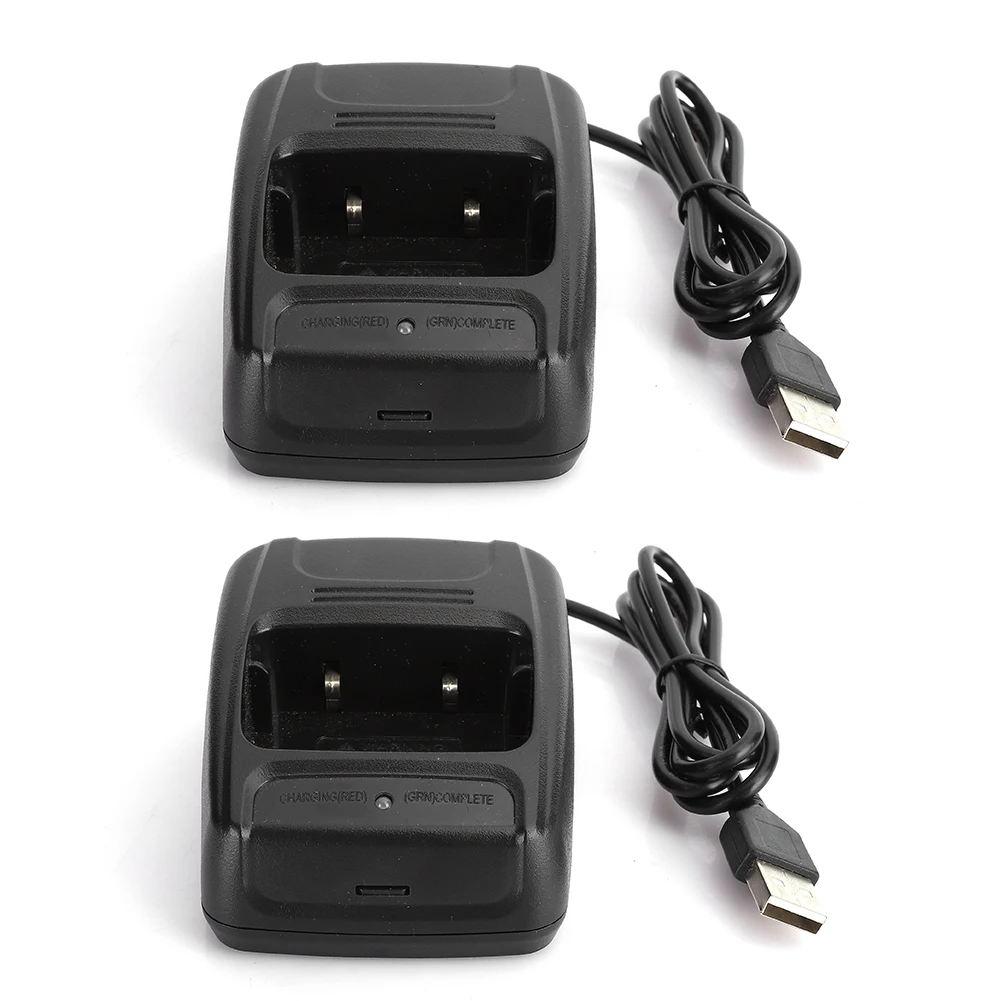 

2 шт., USB-устройство для зарядки аккумуляторов Baofeng BF666S/BF777S/BF888S