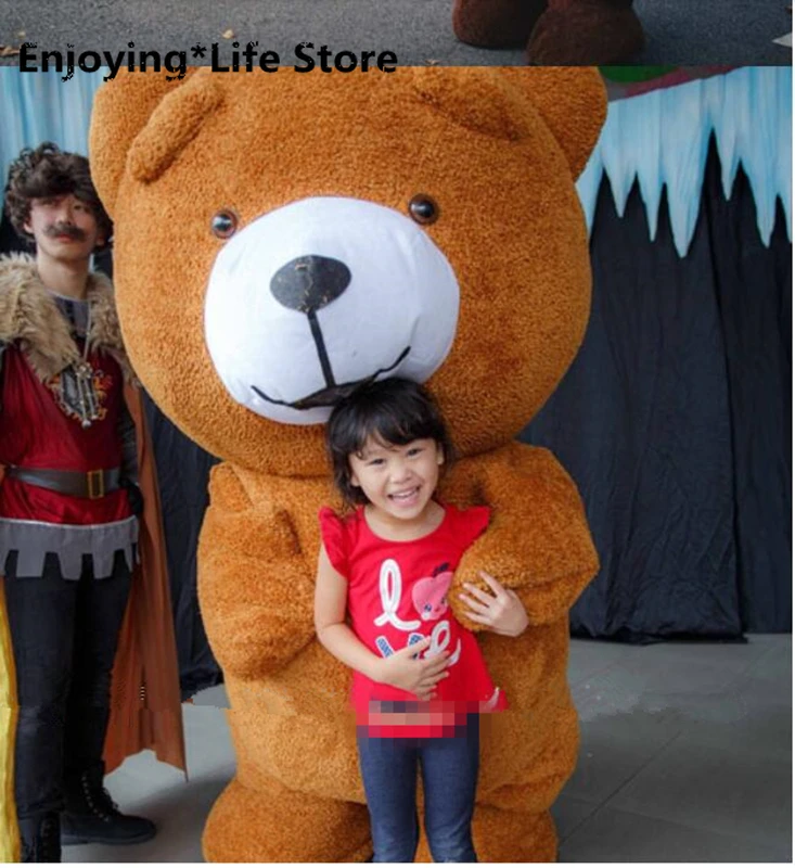 

1.95m Halloween Inflatable Teddy Bear Mask Mascot Costume Suits Cosplay Party Game Dress Adult Advertising Outdoor Outfits