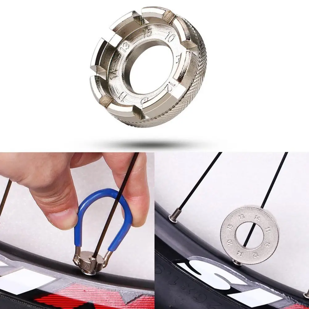 Велосипедный спицевый ключ велосипедный карманный инструмент 6 в одном прочный