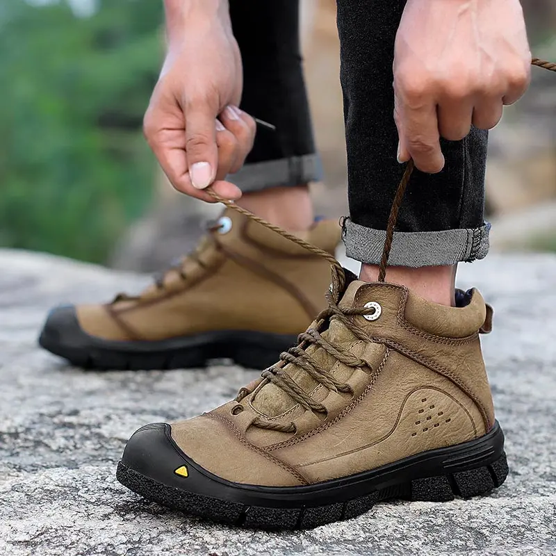 Мужские уличные ботинки из искусственной кожи тактическая обувь дышащие