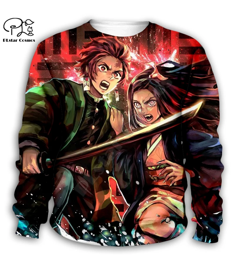 

Kimetsu no Yaiba 3d printed Hoodies kids zip Pullover boy/girl funny Sweatshirt Tracksuit Hooded/pants/family t shirt style-5