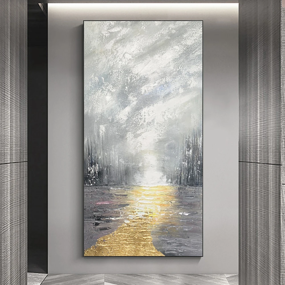 

Large Salon Paintings Decoration Handmade On Canvas Abstract Wall Art Painting For Home Living Room Hand Painted Wall Decor Hot
