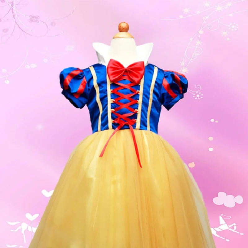Baby Children 4 Layer Snow White Cosplay Dress Girls Party Princess Child Tulle Girl Tutu Birthday Vestido | Детская одежда и