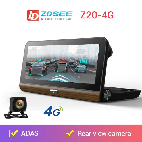 4G support LDZDSEE 7,8" ips 4G ADAS Автомобильный видеорегистратор dashcam Full HD 1080P камера видео регистратор Android gps карта 1G+ 16GB - Название цвета: 4G support