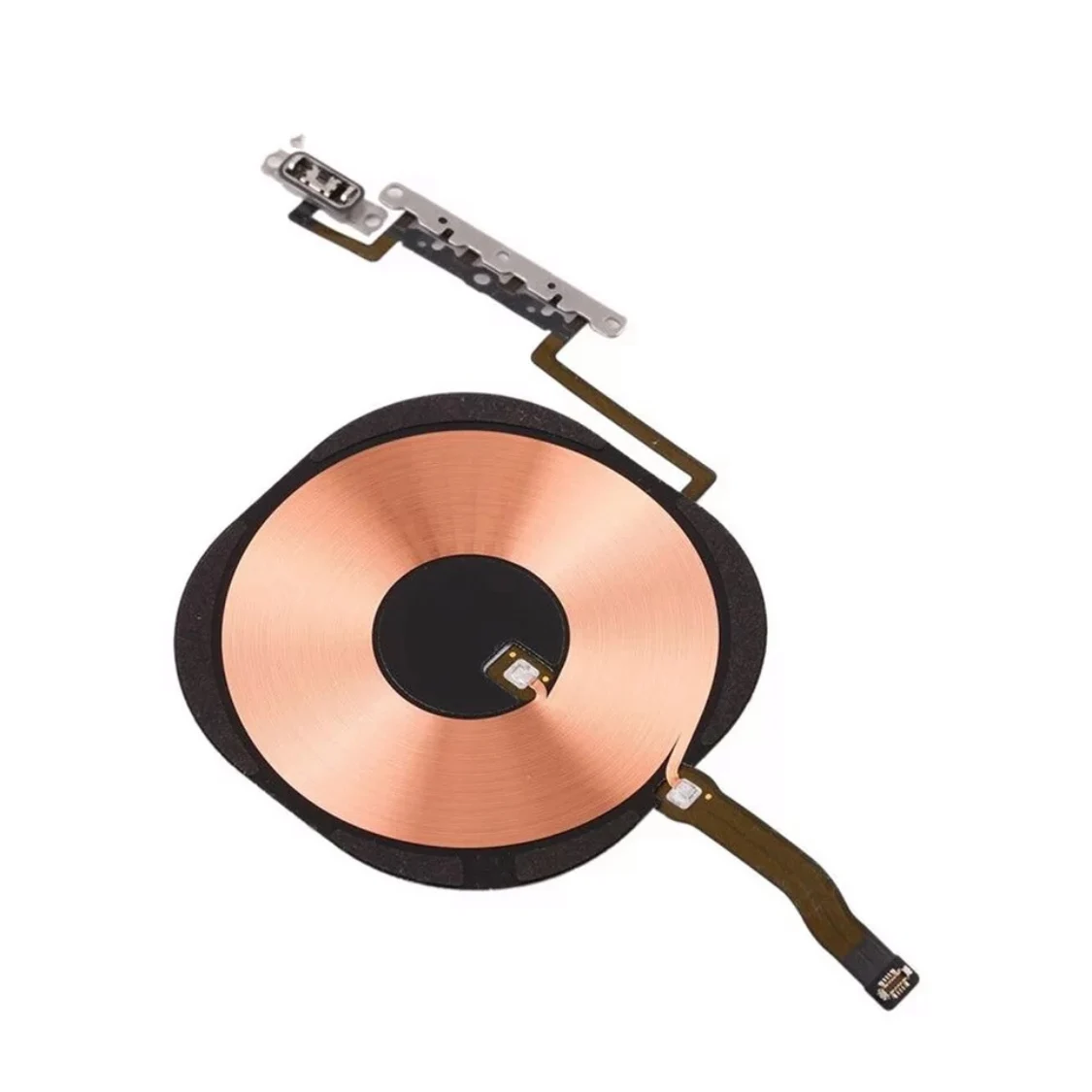 

10pcs Wireless Charging Chip NFC Coil With Volume Flex Cable for iPhone X XR XS Max Charger Panel Sticker WPC Pad Parts