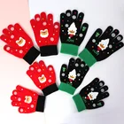 Детские Рождественские перчатки Wecute 15*8*2,5 см, подарок, осенние и зимние спортивные вязаные плотные теплые перчатки для велоспорта для детей 5-12 лет