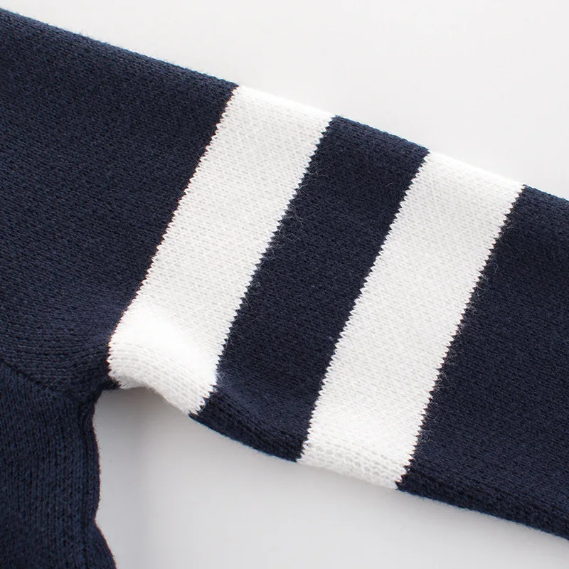 Осенне зимнее пальто для мальчиков вязаные свитера теплые с длинными рукавами