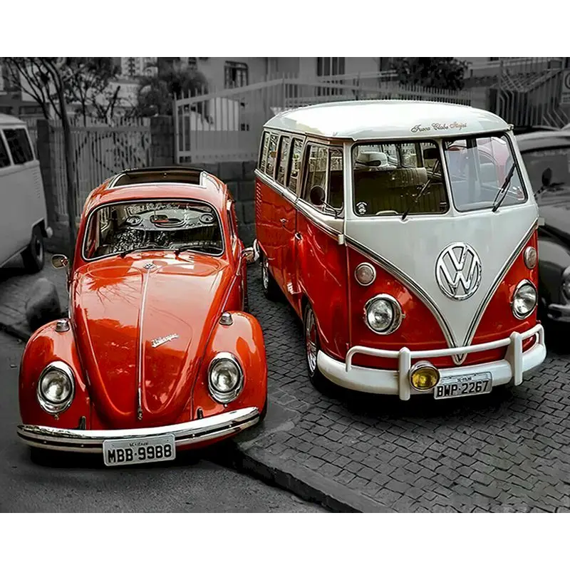 

RUOPOTYy 5D DIY Diamond Painting Car Landscape Diamond Mosaic Cross Stitch Embroidery 5D Diamond Art Rhinestone Decor gift