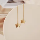 Новые модные жемчужные полые персиковые сердца Love моделирующие длинные кисточки серьги для женщин Звезда Бабочка крест серьги подарок