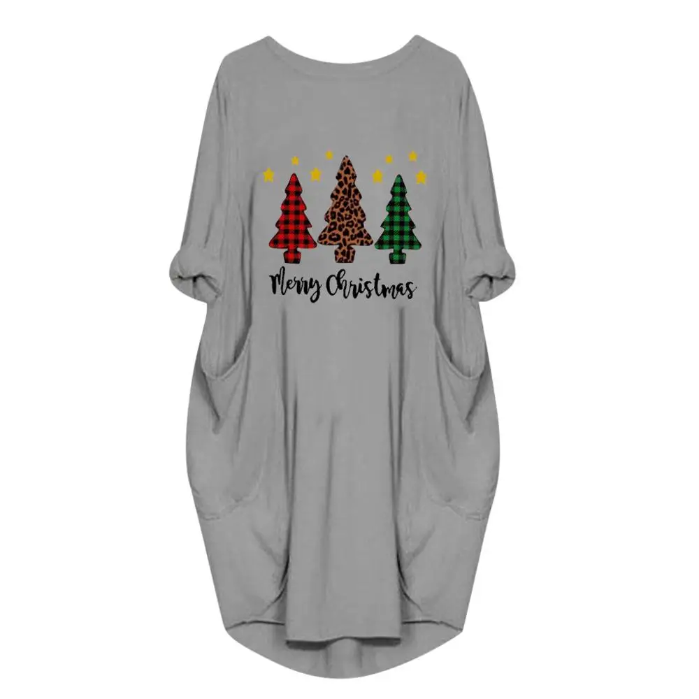 Повседневные свободные платья размера плюс женские осенние зимние новые модные