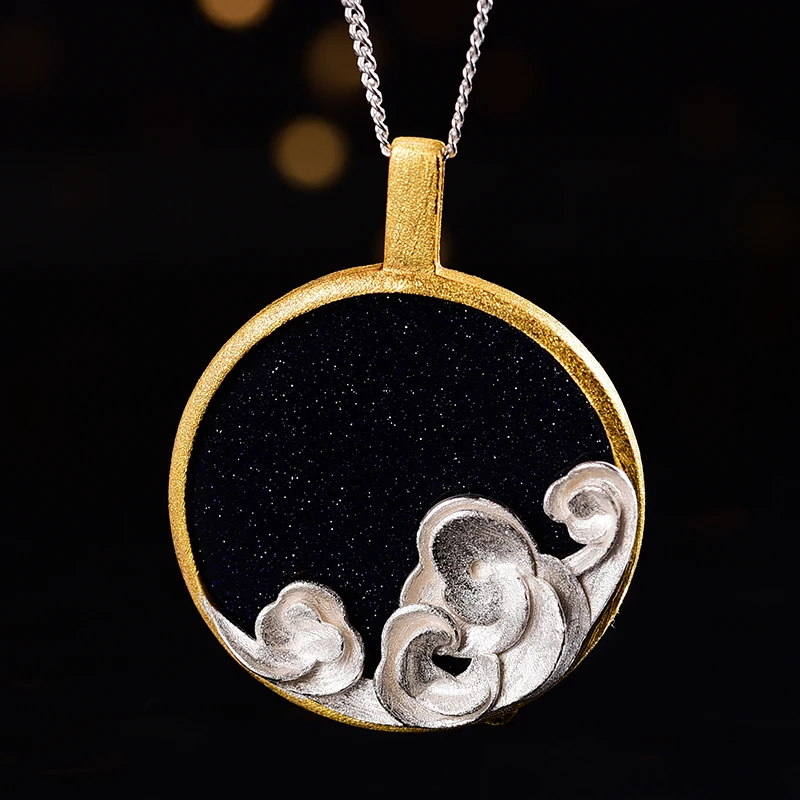 Женский кулон без цепочки Lotus Fun Звездные волны и из настоящего серебра 925 пробы