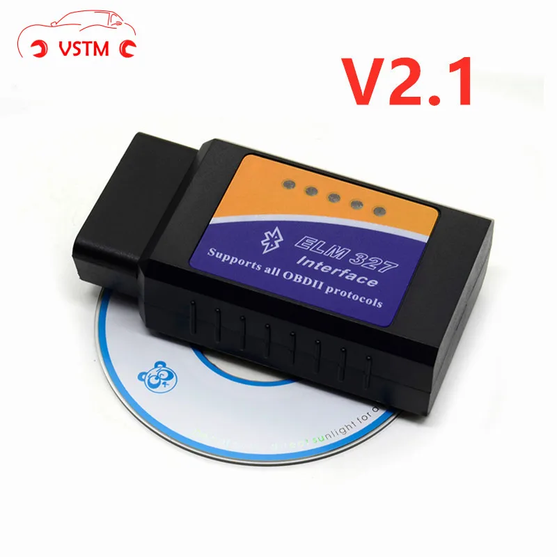 

2021 ELM 327 V 2.1 BT adapter Works On Android Torque Elm327 Bluetooth V2.1 Interface OBD2 / OBD II Auto Car Diagnostic-Scanner