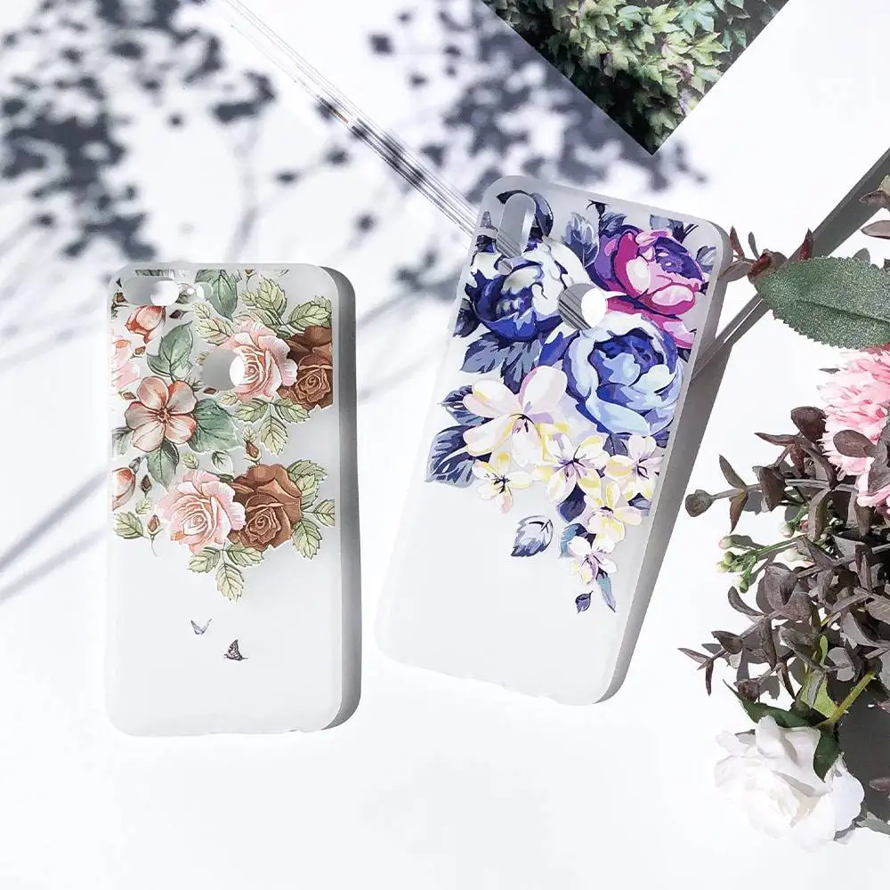 Ультратонкий Мягкий чехол для huawei mate 20 lite Pro, чехол с цветочным рисунком для huawei P30 P20 P10 lite Pro P Smart Nova для Honor 8X10 9 Lite