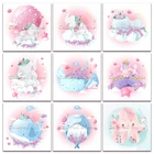 Алмазная картина слон с мультяшными животными, Кит-Осьминог 5D сделай сам, полная выкладка, вышивка крестиком, 3D круглая мозаика, 1213