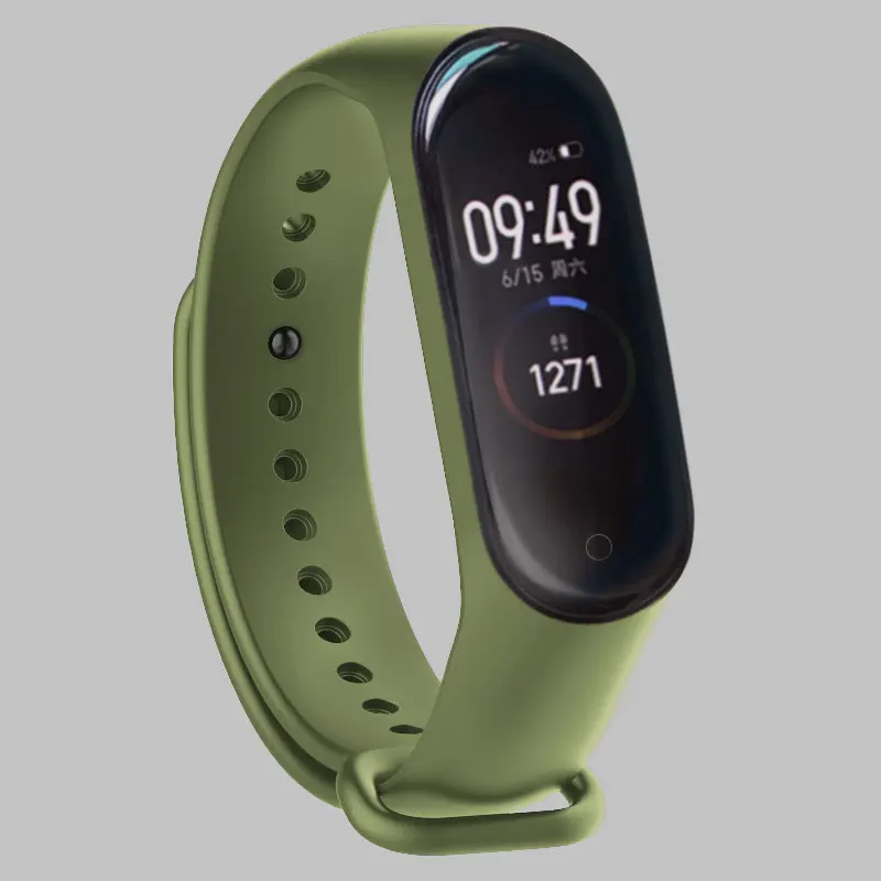 Цветной ремешок mi band 4 аксессуары pulseira miband 3 сменный силиконовый для xiaomi mi4 умный