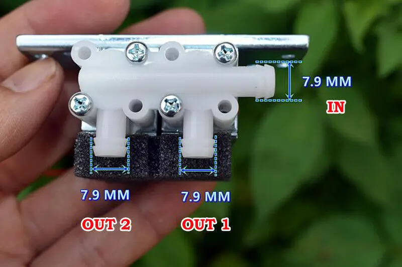 Микро Мини Соленоидный клапан DC 24V двухпозиционный Трехходовой водяной