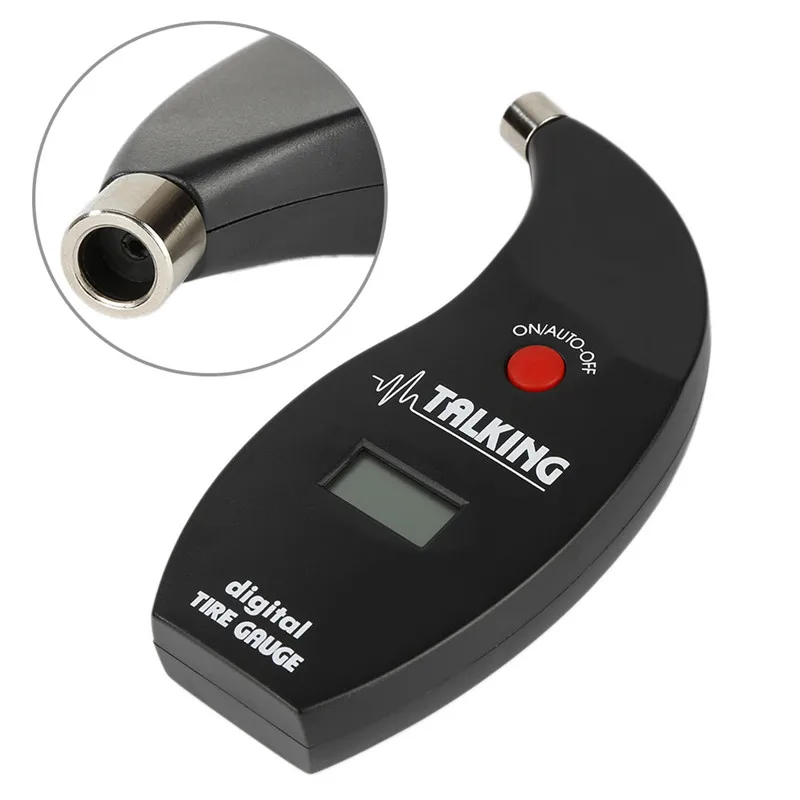 Auto Vehicle Digital Talking Tire Gauge Tester Tool with LCD Display 2-150PSI Car Accessories