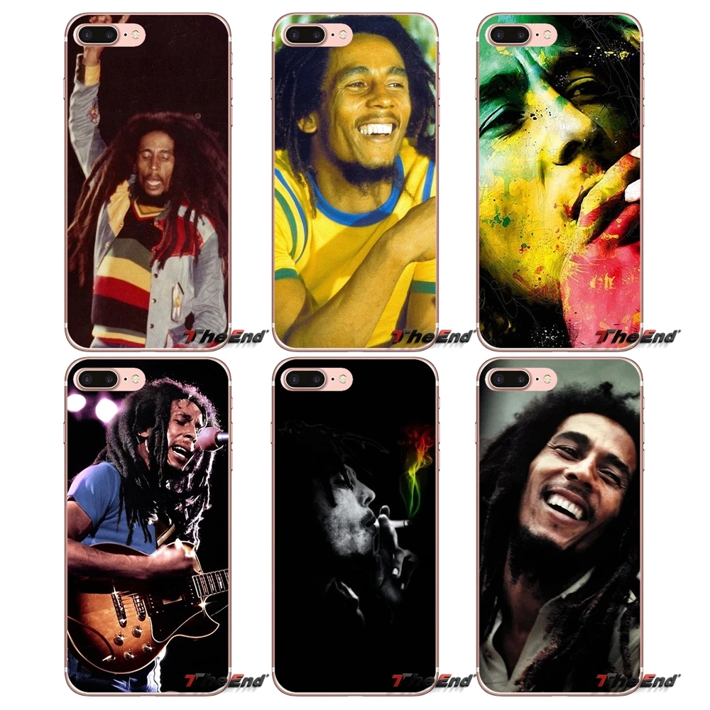 Для samsung Galaxy S3 S4 S5 MINI S6 S7 edge S8 S9 Plus Note 2 3 4 5 8 bob marley мягкие прозрачные