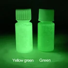 2 бутылки светящаяся краска светится в темноте, вечерние украшения, желтый, зеленый, фосфорный пигмент 2
