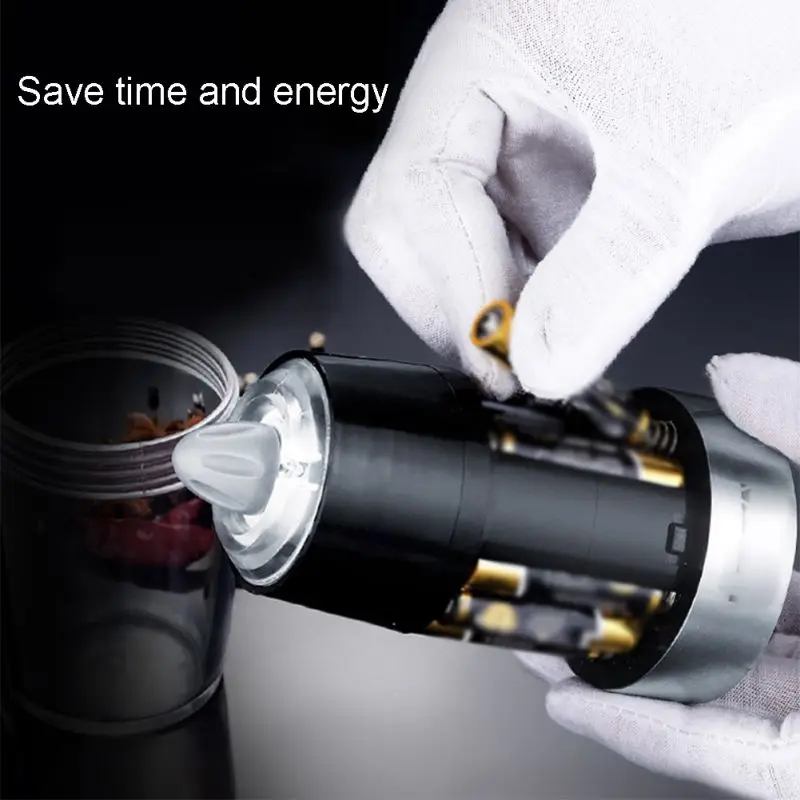 

Automatic Milling Electric Gravity Pepper Grinder Electric Induction LED Salt Mill Kitchen Grinding Tool Household Grinder