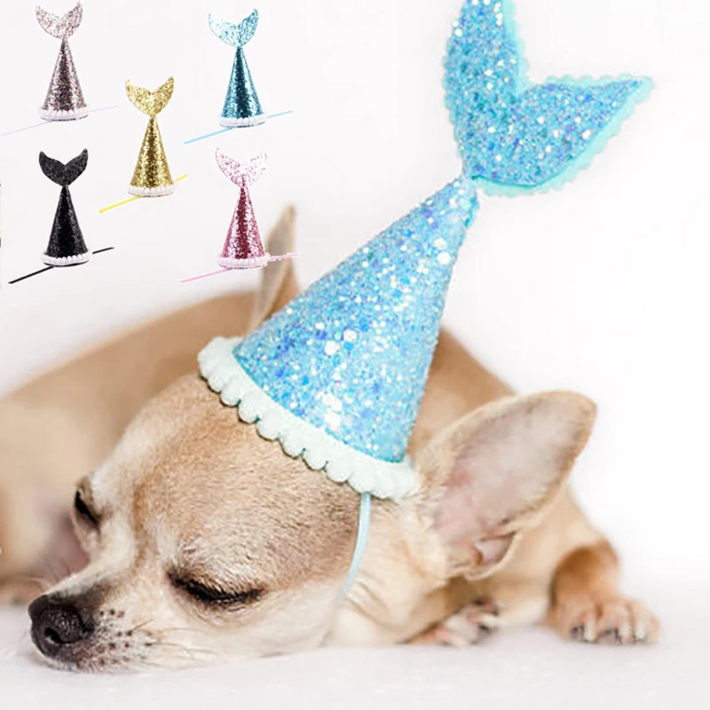 Блестящая Кепка с блестками для домашних животных модные милые кошки собаки