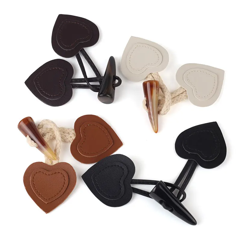 1Pair Resin Horn Toggle Closure Buttons for Coat Jacket Duffle Cardigan Fasteners DIY Apparel Decoration Garment Accessorie | Дом и сад