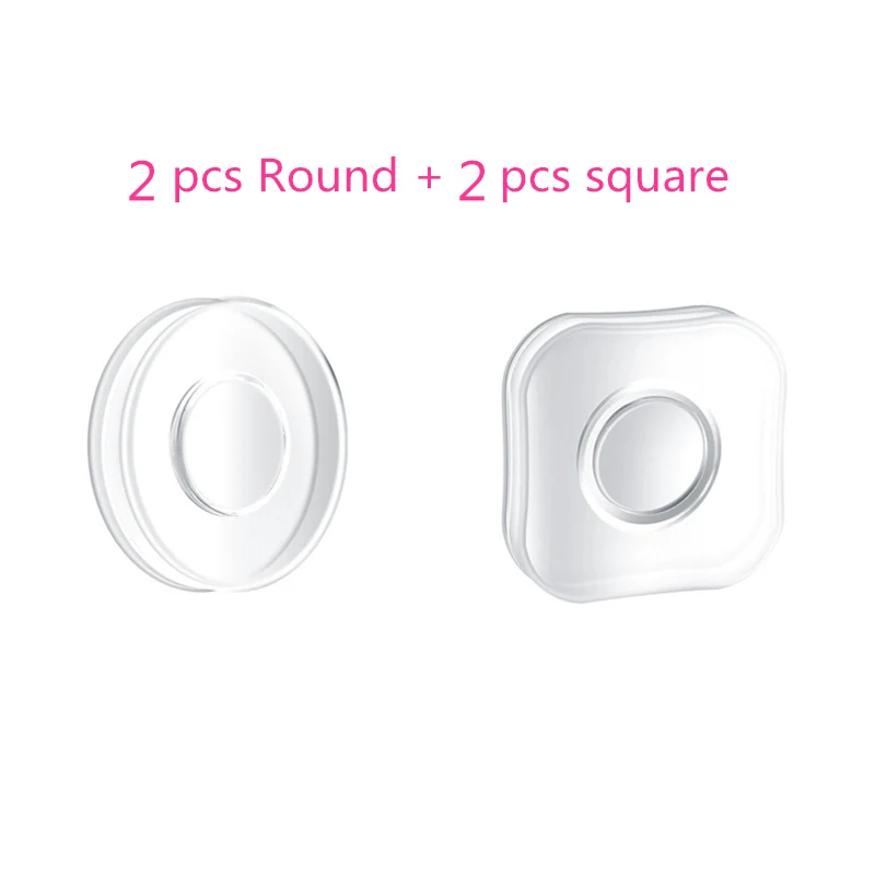 2 round and 2 square Магический флоуш лама нано резиновый коврик универсальный многофункциональный держатель мобильного телефона для iPhone Redmi Note 8 фиксирующий гелевый коврик стикер - Цвет: 2 round and 2 square