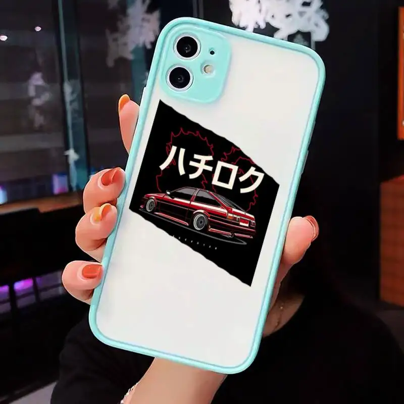 

AE86 Japan JDM Car high quality Phone Cases shell matte transparent For iphone 7 8 11 12 plus mini x xs xr pro max cover