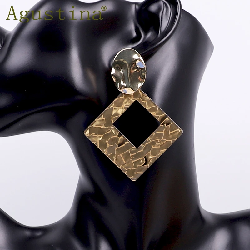 Женские акриловые серьги подвески Agustina зеленые длинные в стиле панк корейские