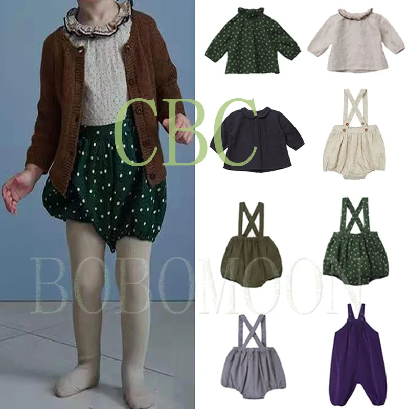 (Shipment In September) PER-SALE 2021 CBC Baby Girl Winter Clothes Overalls & Shirts Little Girls Clothing Kids Clothes