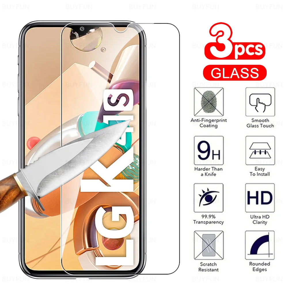 

Glass For LG K41S 3pcs scratch resistant screen protector for LG K41S K 41S lm-k410emw HD full cover tempered protective glass