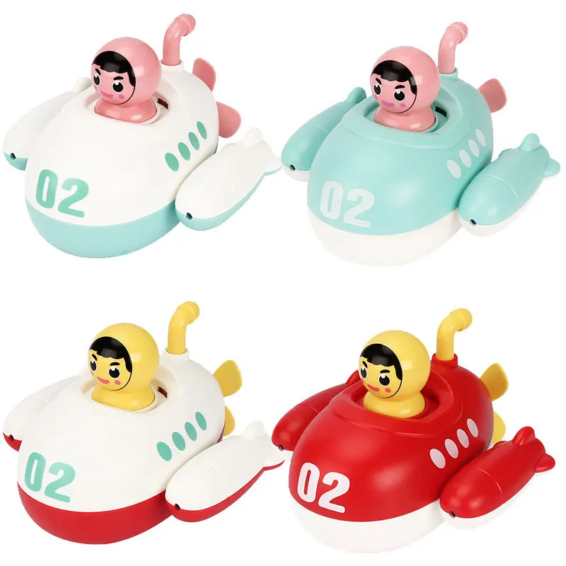 Summer Spring Water Toys Baby Bathroom Bath Swimming Submarine Chain Floating Double Spray Gift | Игрушки и хобби