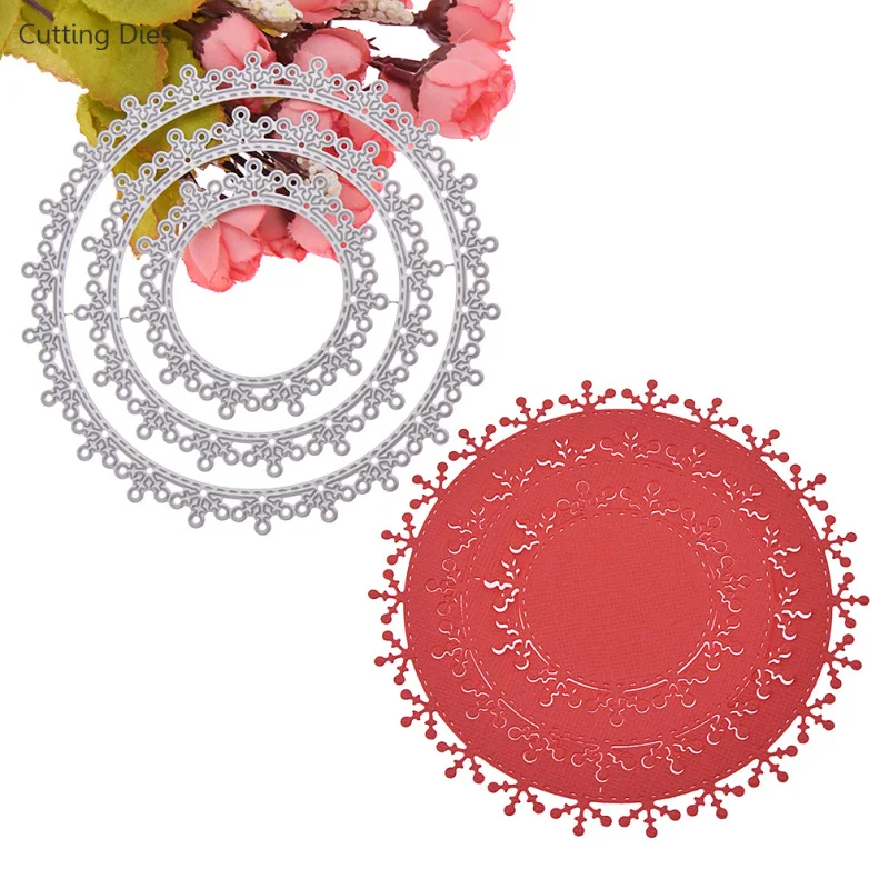 2019 большой круглый металлический круг трафареты для пресс формы изготовления