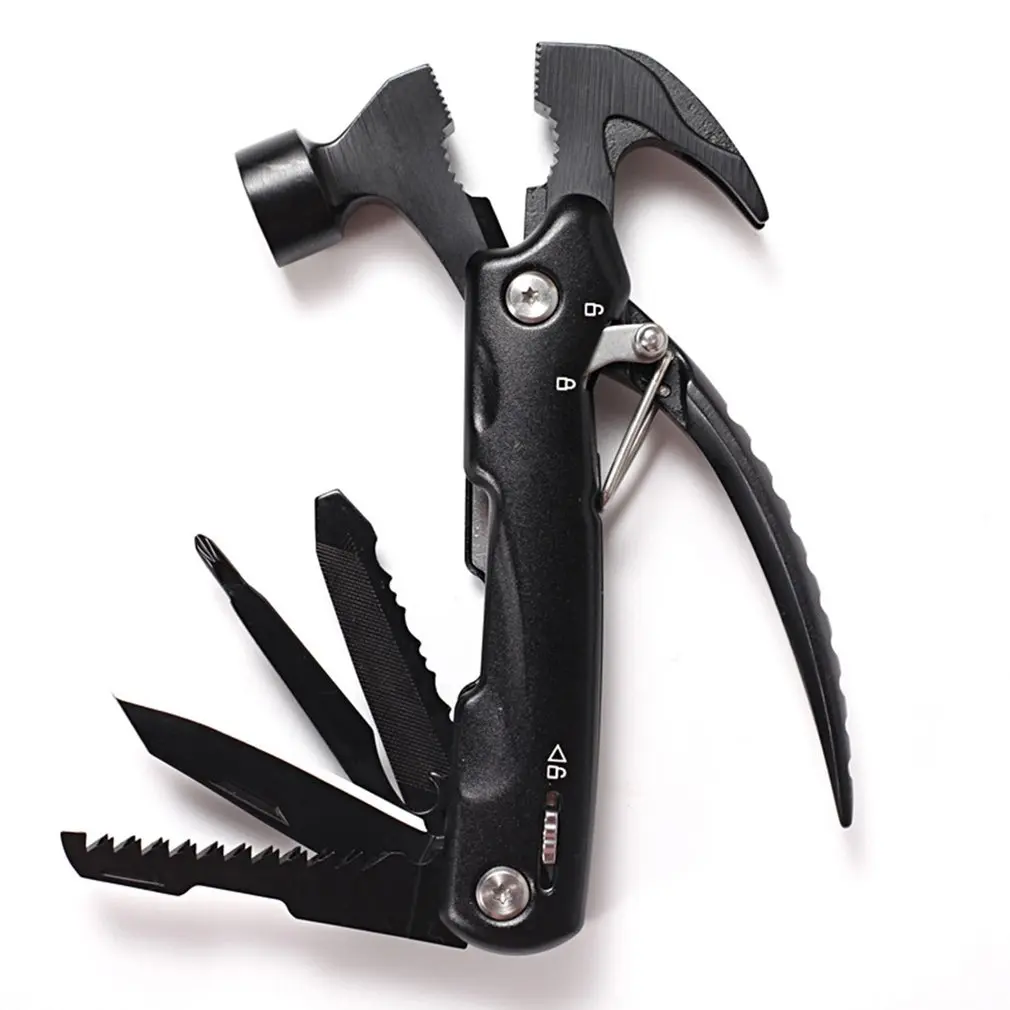 

Portable Multifunctional Tools Mini Hammer Multitool Pliers Thread Clipper Bottle Opener Cool Gadgets Outdoor Camping Tool Gift