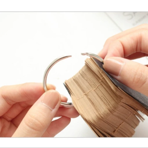 2 шт./партия Железный Круг Круглый Мини-блокнот для заметок крафт пустой бумажный