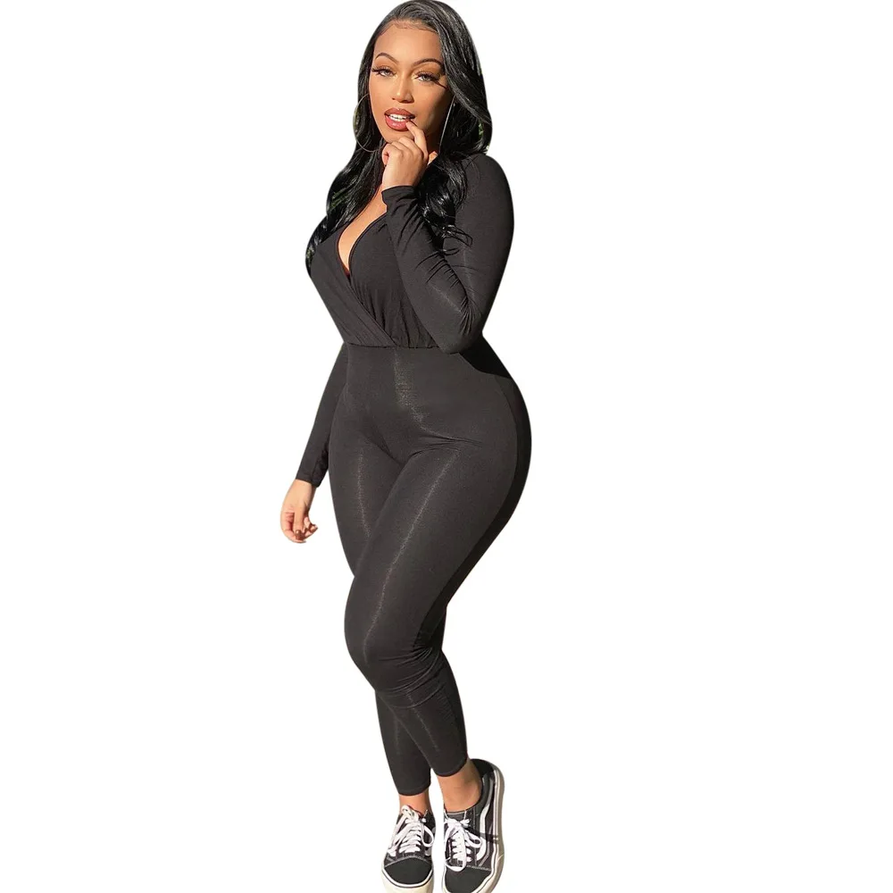 

New Style Women's Clothing, European and American Fashion, Casual, Deep V, Slim Fit Suit