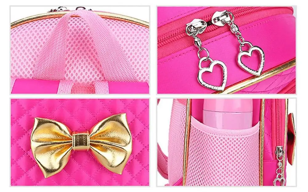 Школьная Детская сумка для детского сада рюкзак принцессы с бантом из