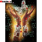 Kexinzu полноразмернаякруглая 5D алмазная живопись сделай сам, вышивка крестиком бабочка, алмазная 3D вышивка, мозаика, домашний декор, подарок D090