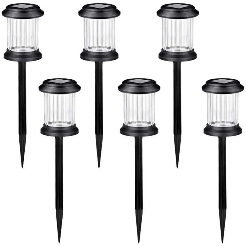 

Solar Lights Outdoor for Garden Walkway-6Pack Outdoor Solar Lights Waterproof for Pathway,Solar Pathway Lights Yard