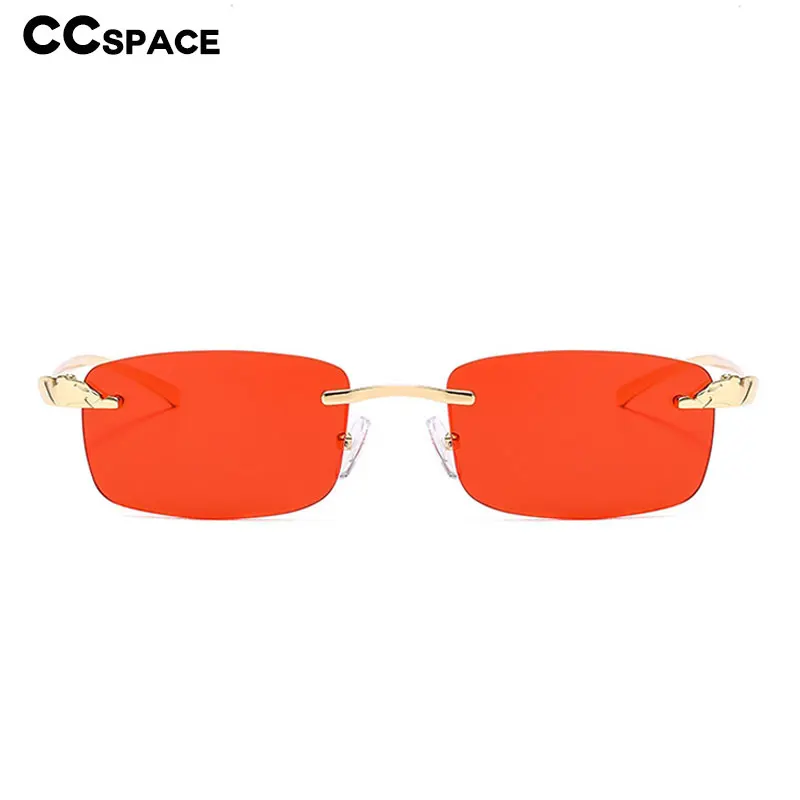 46299 без оправы квадратные леопардовые головы маленькие солнцезащитные очки