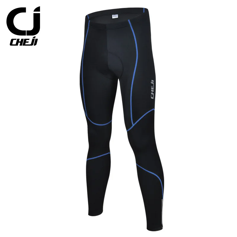 Blue CHEJI анти-пот езда Cyling брюки быстросохнущие 3D гель мягкий Mtb велошорты Мужские дышащие горный велосипед дорожный велосипед брюки - Цвет: Blue