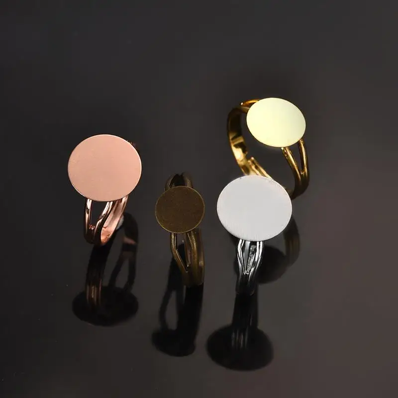 20 шт. регулируемое кольцо с кабошоном 12 мм|Ювелирная фурнитура и компоненты| |